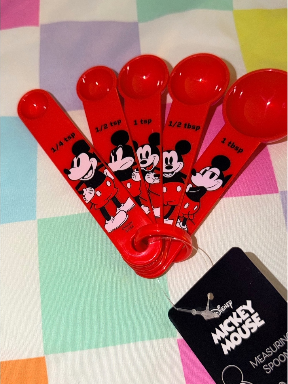 Disney Mickey Mouse Red Measuring Spoons Set